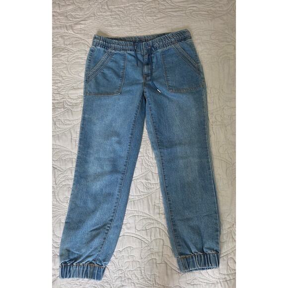 No Boundaries Elastic Waist Jean Joggers Woman's Size 11-13 - Picture 1 of 7